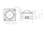 2 inch USB Arcade Trackball LED Blue Ball Compatible With PC Mame Pi Control Panel