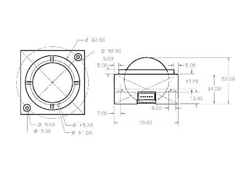 2 inch USB Arcade Trackball LED Blue Ball Compatible With PC Mame Pi Control Panel