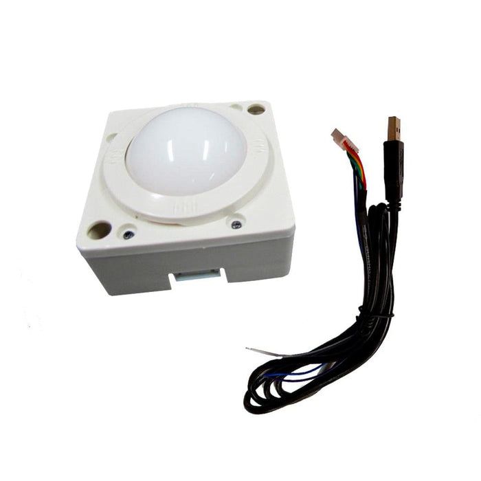 2 inch USB Arcade Trackball White Ball Compatible With PC Mame Pi Control Panel