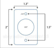 25 Cent Red Push For Credit Arcade LED Button Control Panel