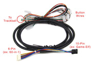 3" RGB LED Pearl Trackball For USB 60 in 1 or Game Elf Arcade Machine Control Panel