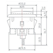 30mm Arcade Push Button Replaces Sanwa OBSN-30 OBSF-30 OBSC-30 Control Panel