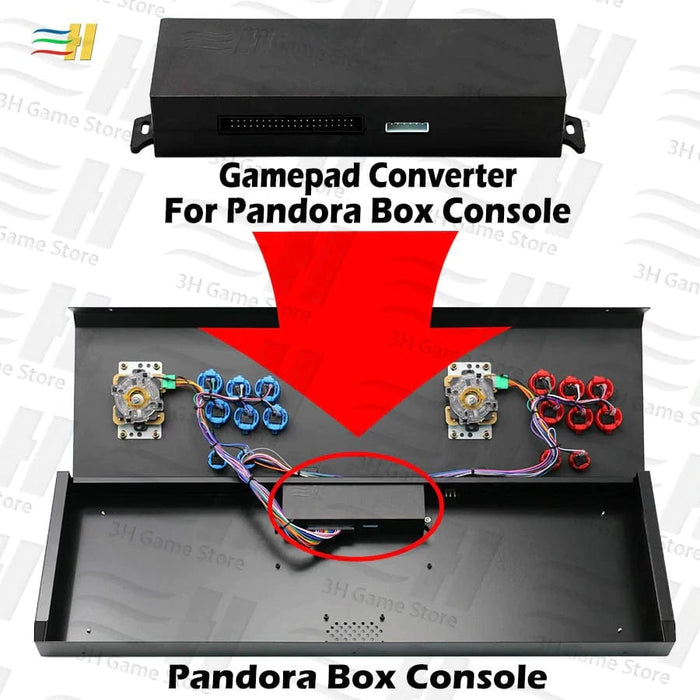  Additional Wired Controllers with Special Adapter Make 3-4  Players for Pandora Box 11S /12S /18S Pro /28S Pro /30S /36S Pro : Toys &  Games