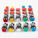 American Style Chrome Plating 24mm Hole Illuminated Push Buttons With Micro Switch Control Panel