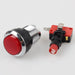American Style Chrome Plating 24mm Hole Illuminated Push Buttons With Micro Switch Control Panel