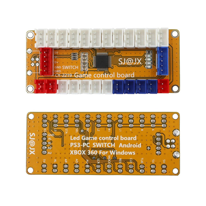 Arcade Game USB Zero Delay Encoder LED 0.110 Button & Sanwa 5 Pin for Nintendo Switch PC PS3 Raspberry Pi Control Panel