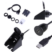 Flush Mount USB 2.0 Socket Extension Lead Cable Control Panel