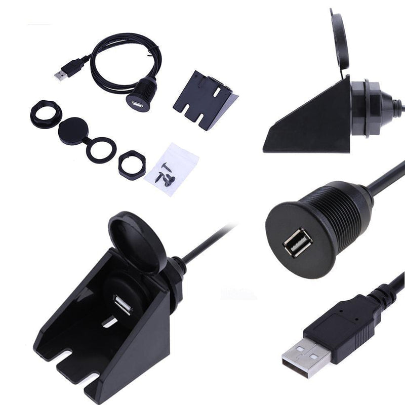 Flush Mount USB 2.0 Socket Extension Lead Cable Control Panel