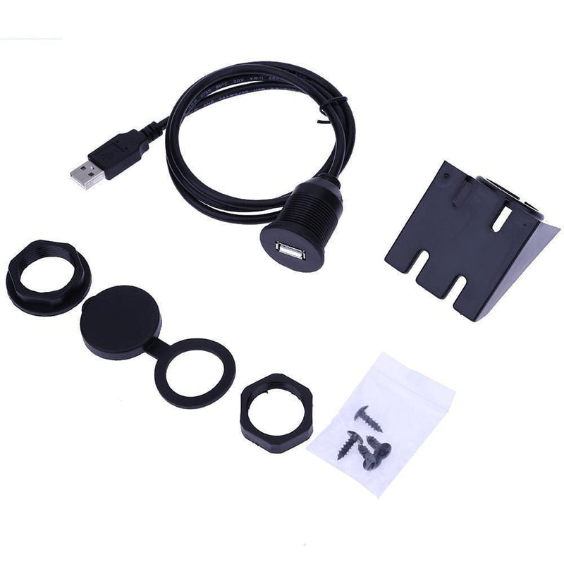 Flush Mount USB 2.0 Socket Extension Lead Cable Control Panel
