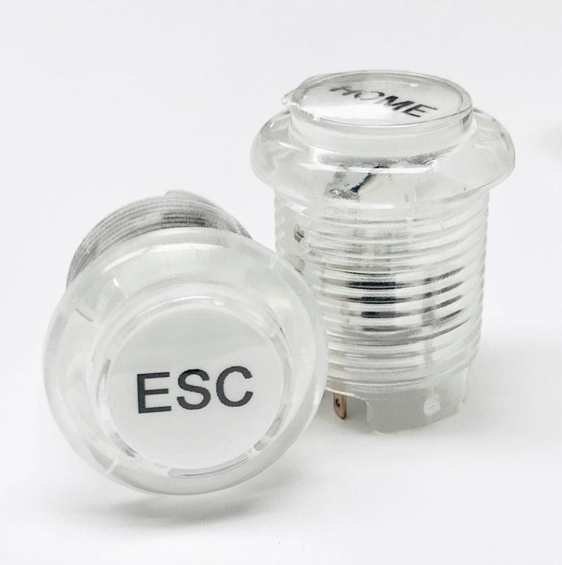 LED 12V White Coin ESC Menu Home Select Start  Buttons Control Panel