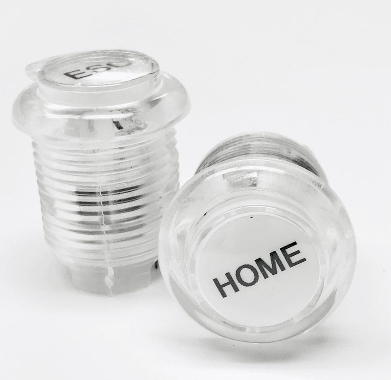 LED 12V White Coin ESC Menu Home Select Start  Buttons Control Panel