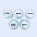 LED 12V White Coin ESC Menu Home Select Start  Buttons Control Panel