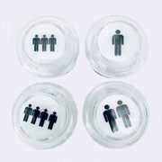 LED 12V White Player 1 2 3 4 Buttons Control Panel