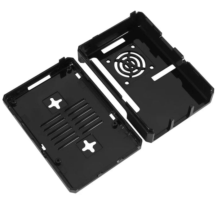 Raspberry Pi 4 B Case ABS Protective Shell Removable Cover with Cooling Fan Heat Sinks Game Boards