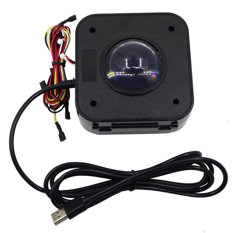 2.25 Inch LED Arcade Game Trackball USB Connection Compatible With PC or Raspberry Pi