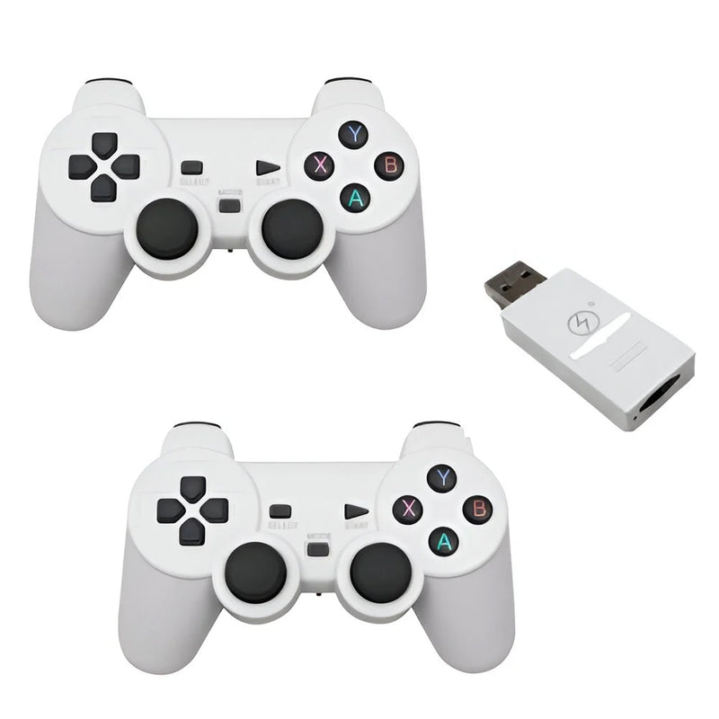 Wireless Gamepad USB 2.4G With 2 Controls For Retro Gaming White Game Mate