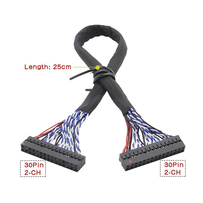 V2.0 LVDS To HDMI Compatible Adapter Converter Board With Cable Monitors & Parts