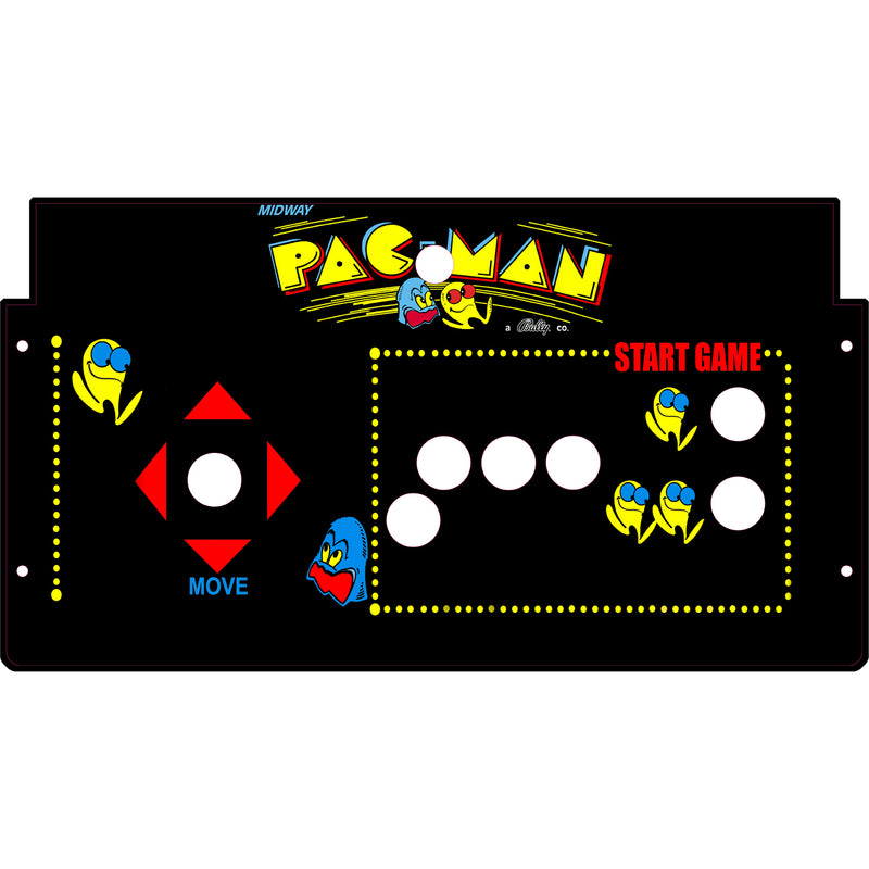 Pacman Arcade1Up Fully Assembled Drop In Panel For Pandora