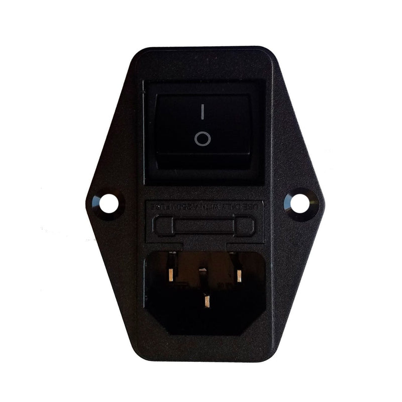 120V/250V 6A Male Socket Panel Mount Power Line EMI IEC Inlet Filter AC Power