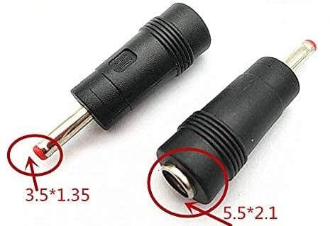 5.5 x 2.1mm Female Jack to 3.5x1.35mm Male Plug — DIY Retro Arcade