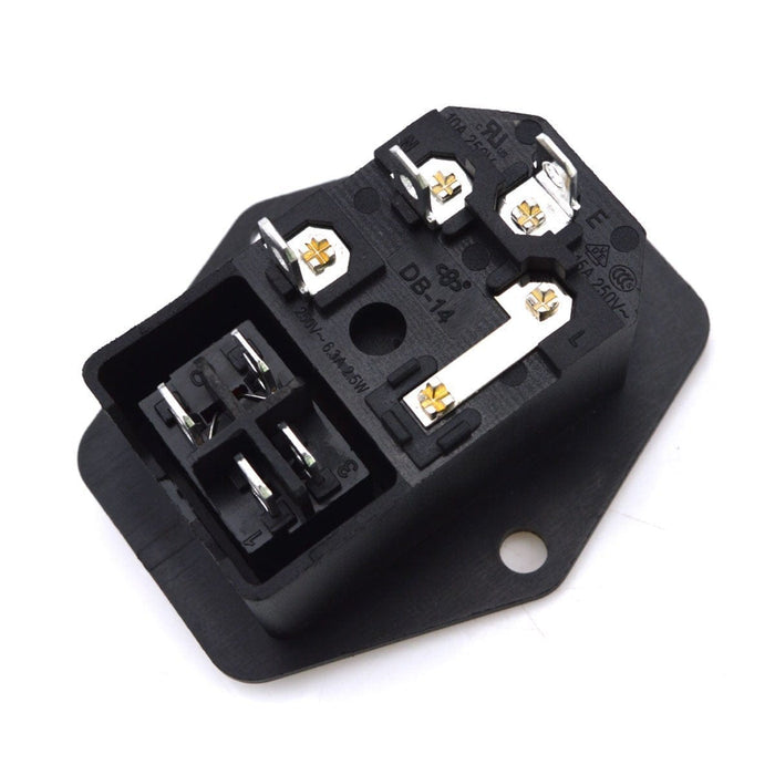 Inlet Module Plug 5A Fuse Switch Male Power Socket 10A 250V 3 Pin IEC3 ...
