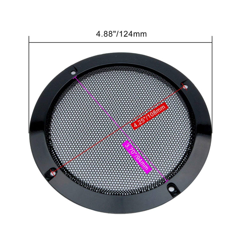 One Pair 4.88 Inch Arcade Speaker Grill With Screws Sound