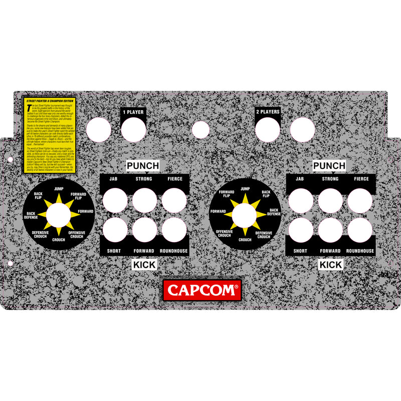 Street Fighter Arcade1Up Fully Assembled Drop In Panel For Pandora or PC